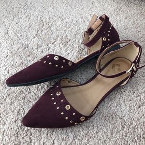 Report Plum Studded Flats